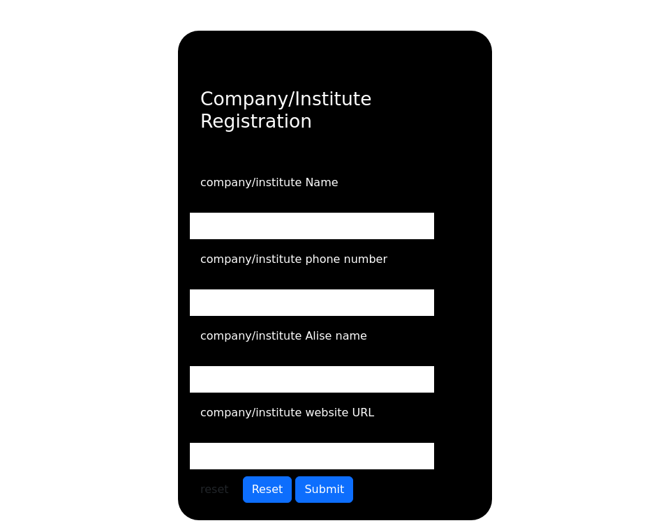 registration form